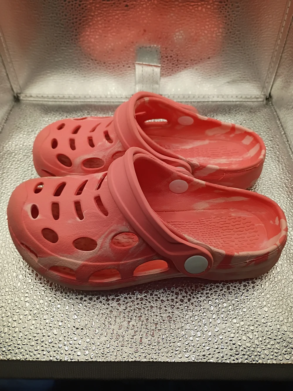 Kids Coral Pink Slip-On Clog Sandals